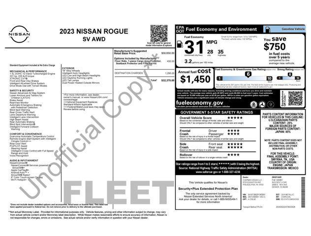 used 2023 Nissan Rogue car, priced at $17,300