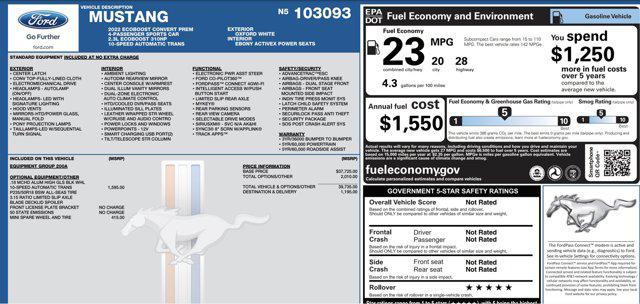 used 2022 Ford Mustang car, priced at $20,000