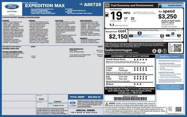 used 2020 Ford Expedition Max car, priced at $22,500