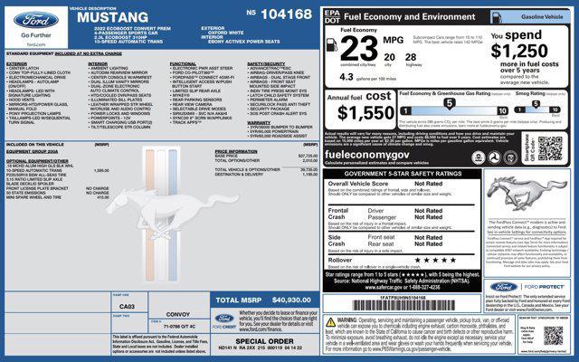 used 2022 Ford Mustang car, priced at $20,000