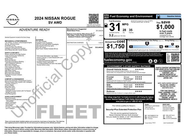 used 2024 Nissan Rogue car, priced at $20,900