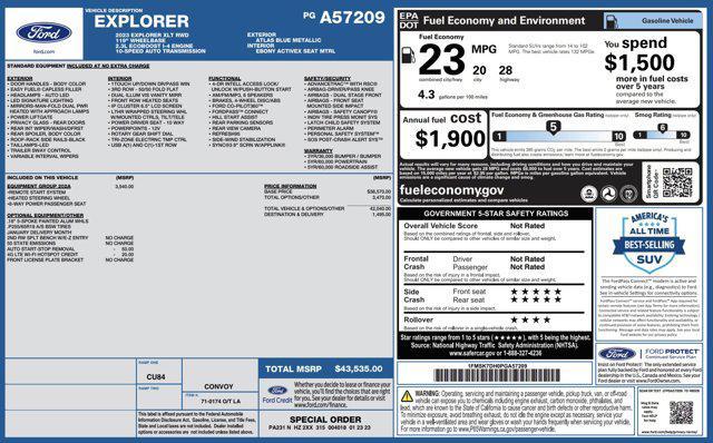 used 2023 Ford Explorer car, priced at $23,500