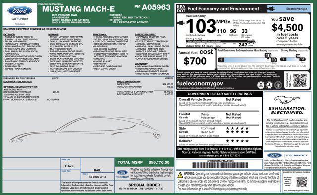 used 2023 Ford Mustang Mach-E car, priced at $26,505