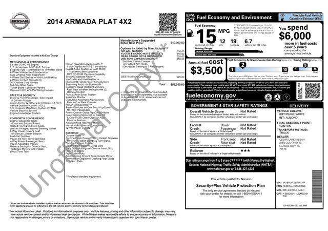 used 2014 Nissan Armada car, priced at $11,500