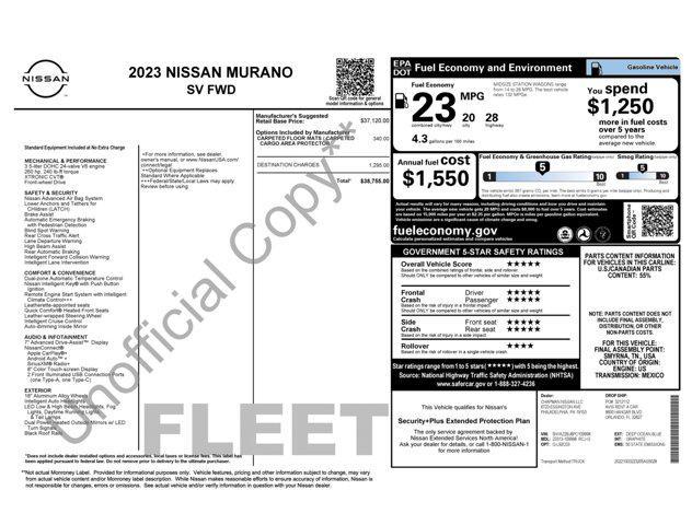 used 2023 Nissan Murano car, priced at $17,500