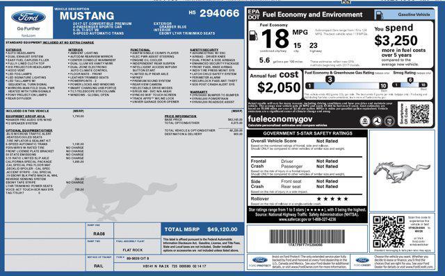 used 2017 Ford Mustang car, priced at $25,900