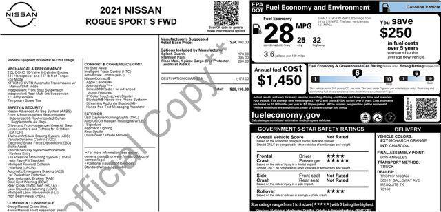used 2021 Nissan Rogue Sport car, priced at $16,000