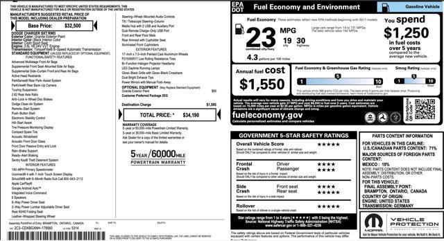 used 2022 Dodge Charger car, priced at $17,000