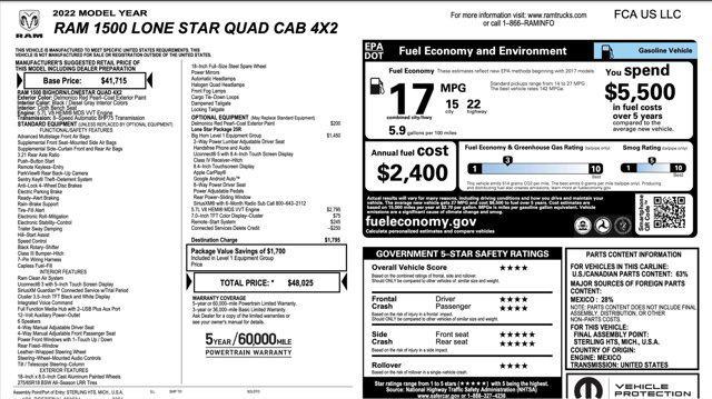 used 2022 Ram 1500 car, priced at $26,900