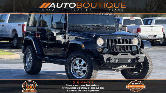 used 2016 Jeep Wrangler Unlimited car, priced at $20,500