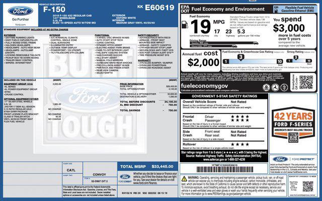 used 2019 Ford F-150 car, priced at $12,005