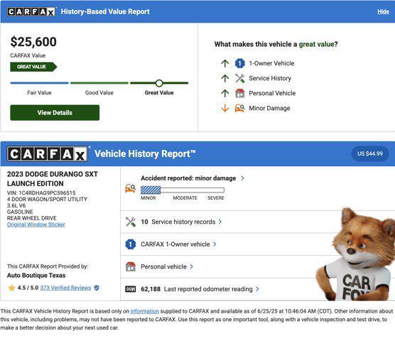 used 2023 Dodge Durango car, priced at $19,800