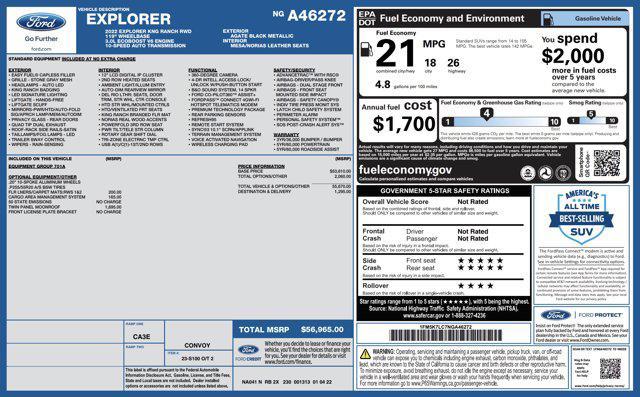 used 2022 Ford Explorer car, priced at $25,500