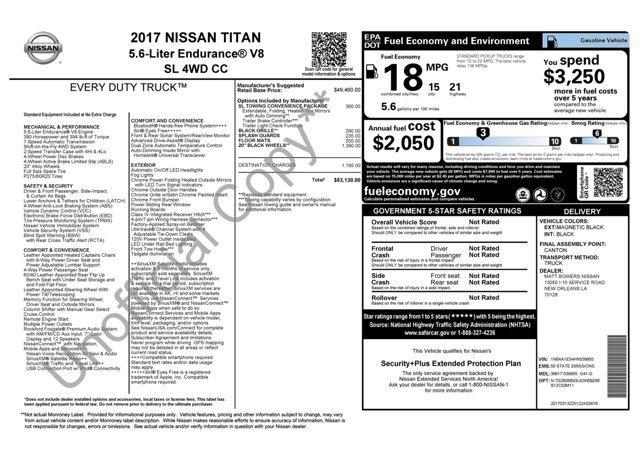 used 2017 Nissan Titan car, priced at $19,505