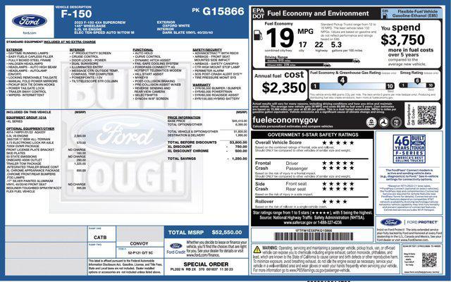 used 2023 Ford F-150 car, priced at $33,000