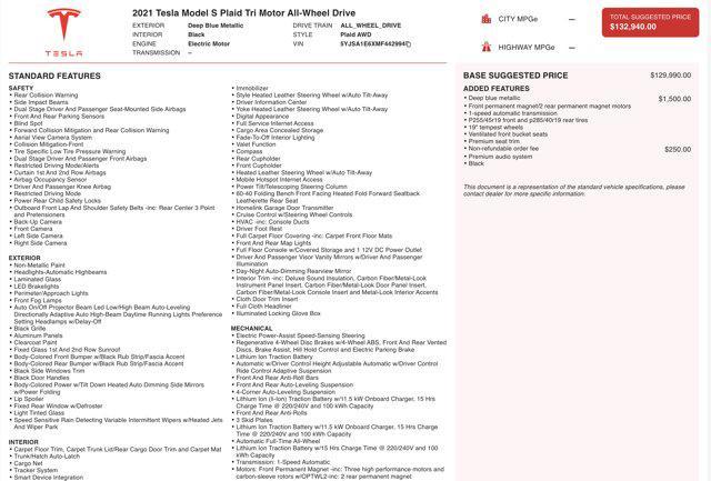 used 2021 Tesla Model S car, priced at $35,000