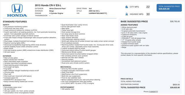 used 2013 Honda CR-V car, priced at $10,300