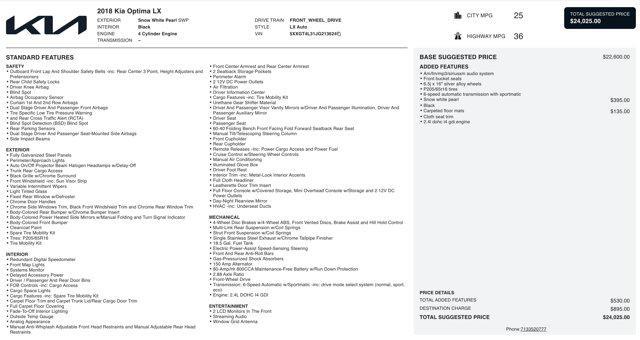 used 2018 Kia Optima car, priced at $8,905