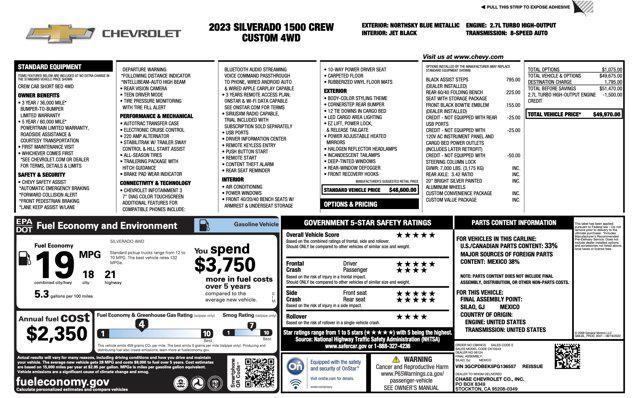used 2023 Chevrolet Silverado 1500 car, priced at $32,005