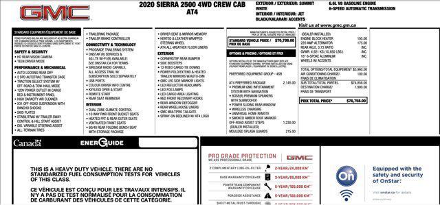 used 2020 GMC Sierra 2500 car, priced at $40,500