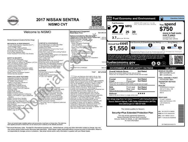 used 2017 Nissan Sentra car, priced at $12,500