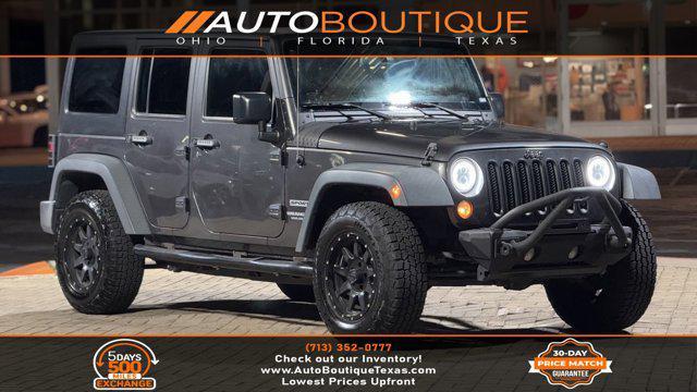 used 2016 Jeep Wrangler Unlimited car, priced at $19,500