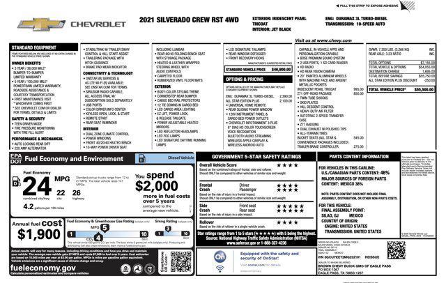 used 2021 Chevrolet Silverado 1500 car, priced at $33,500