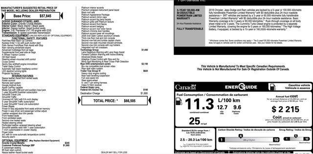 used 2018 Dodge Durango car, priced at $19,000