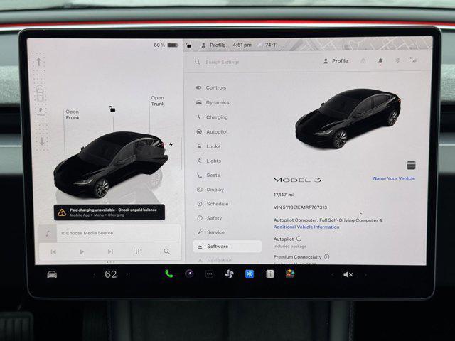 used 2024 Tesla Model 3 car, priced at $33,500