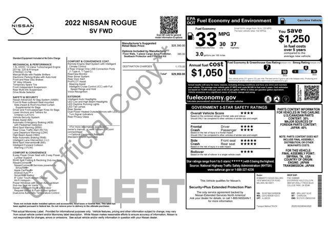 used 2022 Nissan Rogue car, priced at $15,900