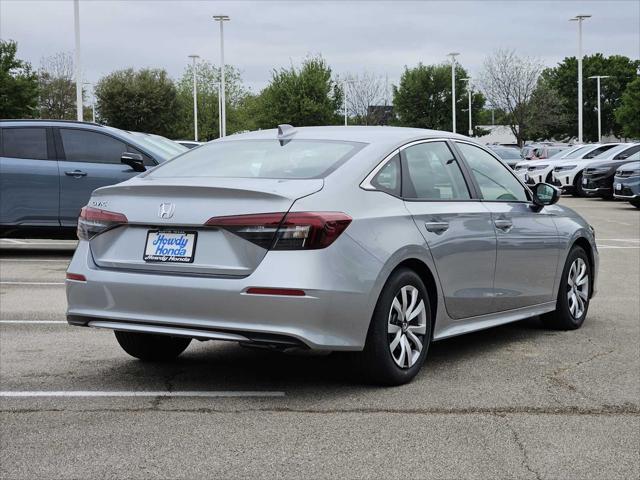 new 2025 Honda Civic car, priced at $25,400