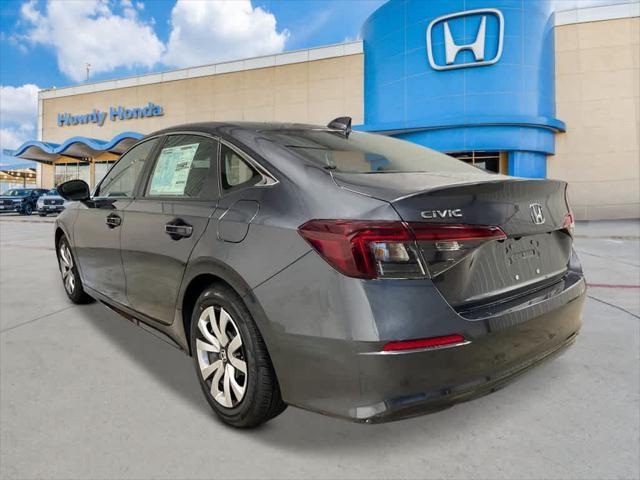 new 2025 Honda Civic car, priced at $25,400