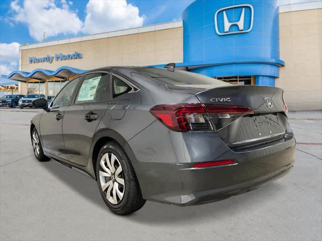 new 2025 Honda Civic car, priced at $25,400