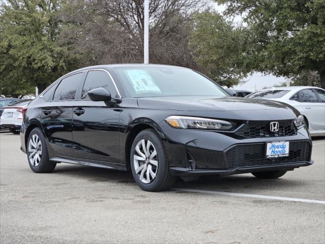 new 2025 Honda Civic car, priced at $25,400