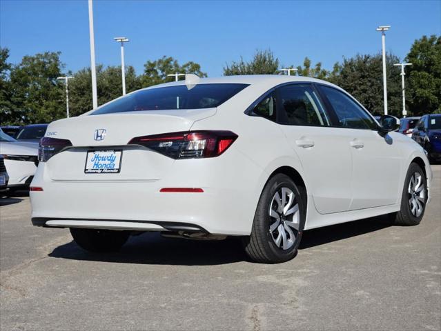 new 2025 Honda Civic car, priced at $25,855