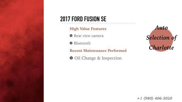 used 2017 Ford Fusion car, priced at $11,925