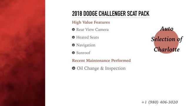 used 2018 Dodge Challenger car, priced at $30,245