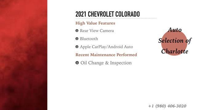 used 2021 Chevrolet Colorado car, priced at $17,245