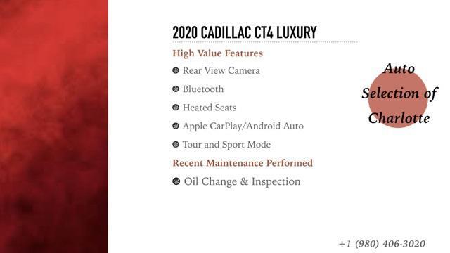 used 2020 Cadillac CT4 car, priced at $25,995