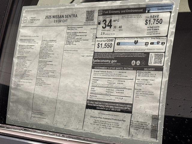 new 2025 Nissan Sentra car, priced at $24,975