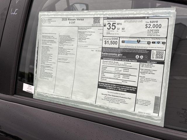 used 2025 Nissan Versa car, priced at $17,291