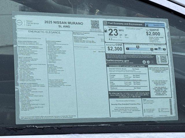 new 2025 Nissan Murano car, priced at $42,390