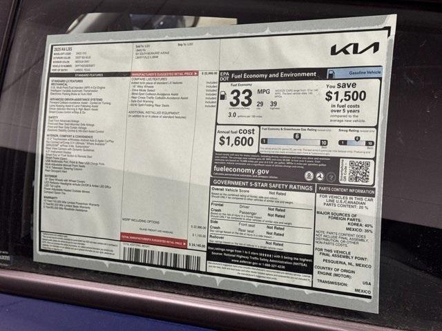 new 2025 Kia K4 car, priced at $19,990