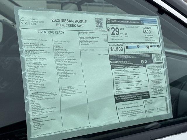 new 2025 Nissan Rogue car, priced at $31,215