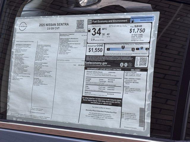 new 2025 Nissan Sentra car