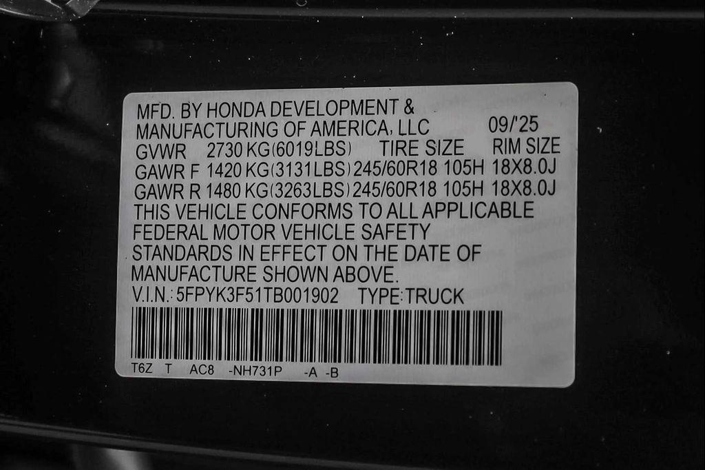 new 2026 Honda Ridgeline car, priced at $42,705