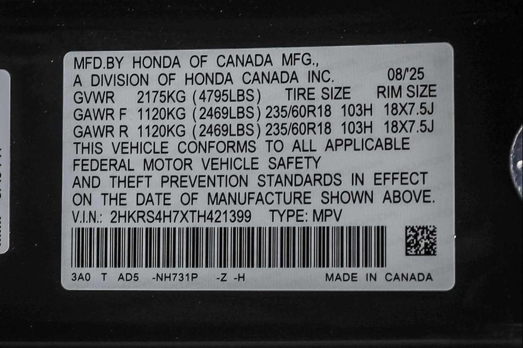 new 2026 Honda CR-V car, priced at $38,350