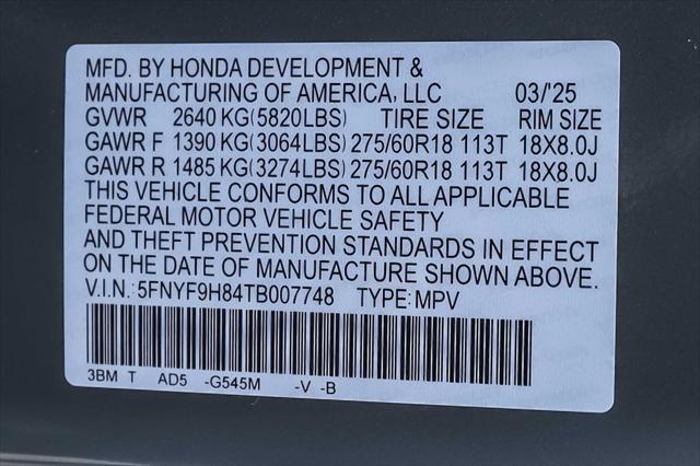 new 2026 Honda Passport car, priced at $56,920