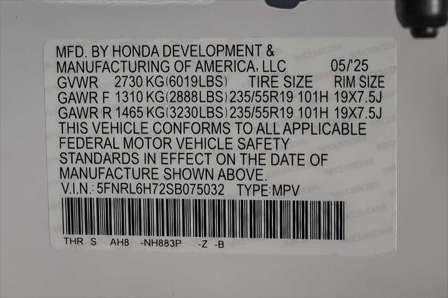 new 2025 Honda Odyssey car, priced at $44,025