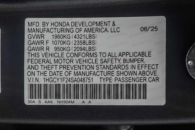 new 2025 Honda Accord car, priced at $28,445